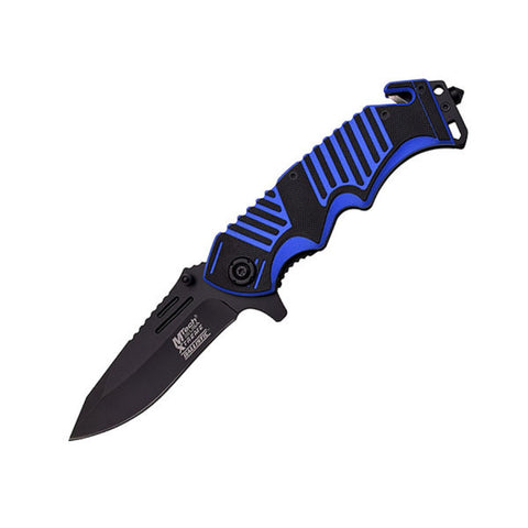 MTech Xtreme Spring Assisted Knife 3.75" Blade w/Blue Handle