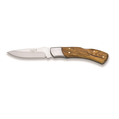 Joker Knives Folding Stainless Knife Olive Wood 3.31" Blade