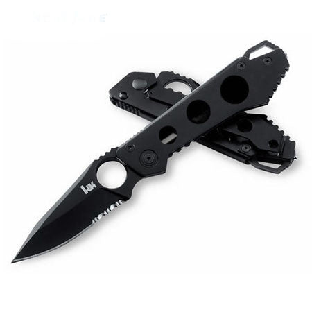 HK Ally Monolock Folding Knife Combo Edge with Glass Punch