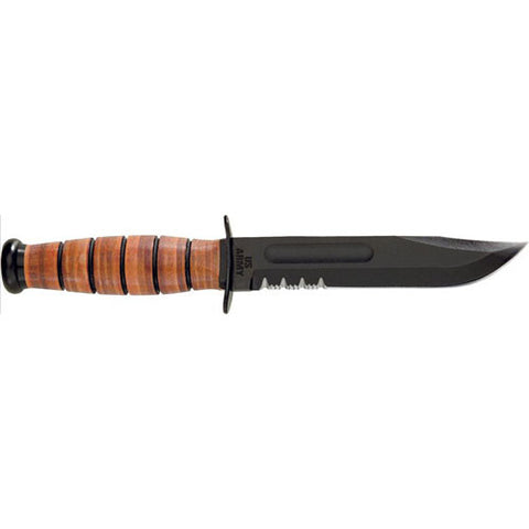 Ka-Bar Fighting Knife Army Hard Sheath Serrated 5019