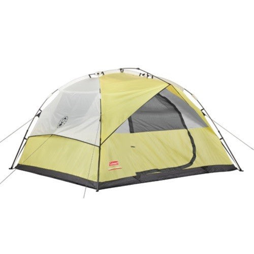 765455 Coleman Instant 7x8 Foot Dome 6 Tent Yellow/Tan 2000015675