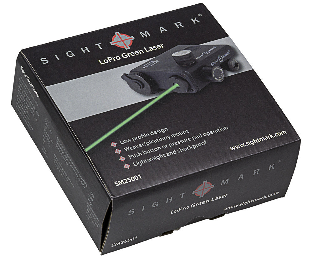 SightMark LoPro Mini Laser Sight Green Laser Picatinny Flat Dark Earth  SM25016DE
