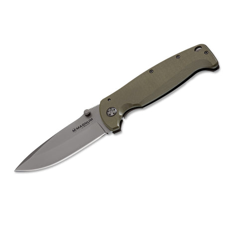 Boker Magnum TPK Pocketknife 3-3/4" Blade Charcoal Handle