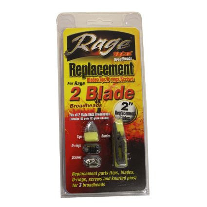 Rage Replacement Blades 2-Blade 2in. Cut 6pk 31005