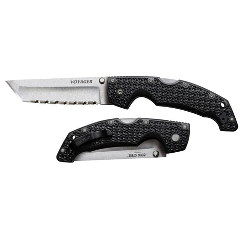 Cold Steel Voyager Tanto 4in Serrated Edge Folding Knife