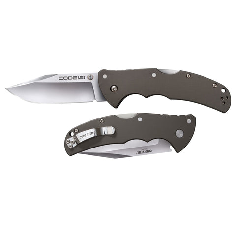 Cold Steel Code 4 Clip Point Plain Edge 3.5in Folding Knife