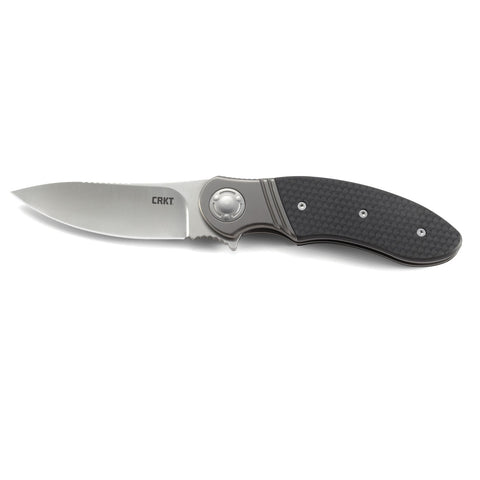 CRKT Hootenanny Folding Knife 3.34" Plain Blade - 7.94" Open