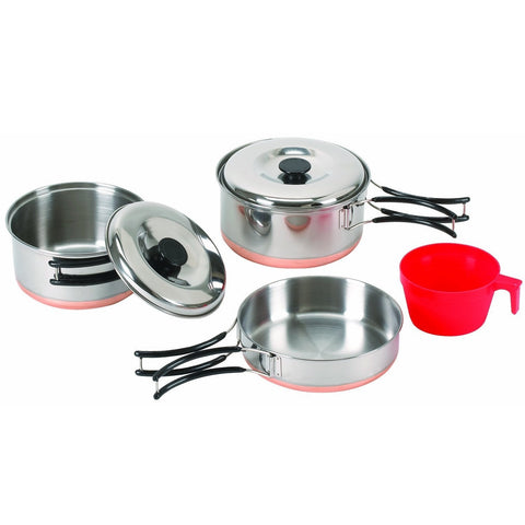 Stansport One Person Stainless Steel Cook Set