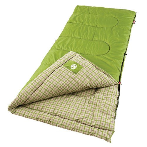 Coleman Green Valley 75x33 Inch Rectangle Sleeping Bag Green