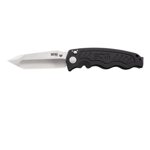 SOG Zoom- Tanto Black TiNi Folding Knife 3.6in Blade