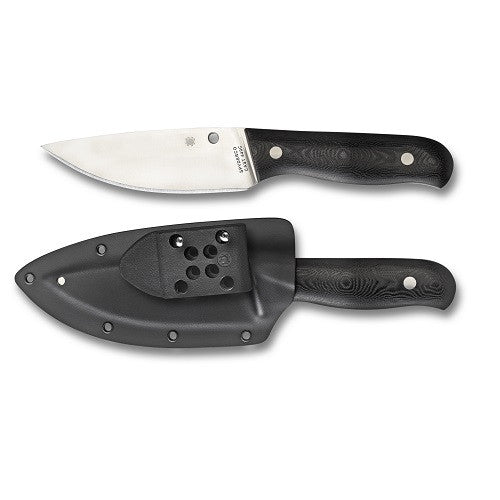 Spyderco Serrata G-10 Black Plain Edge Knife
