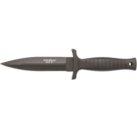 S&W H.R.T. Fixed Full Tang Spear Pt Blade Knife-Lther Sheath
