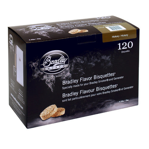 Bradley Hickory Bisquettes 120 Pack