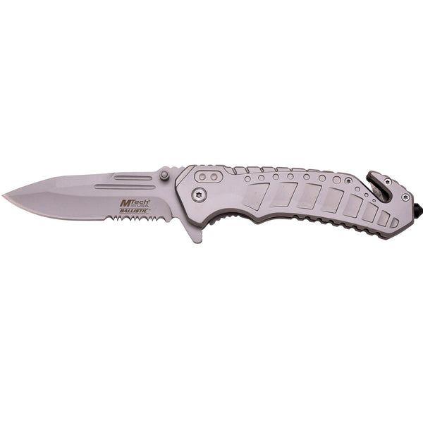 MTech Ballistic 4.75" Fold Knife-Stainless Steel Matte Blade