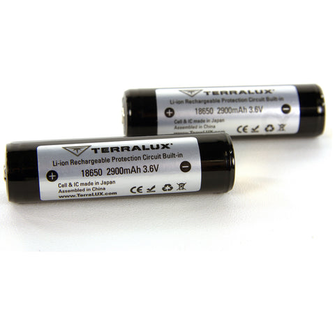 TerraLUX 18650 Rechargeable LI-Ion Batteries