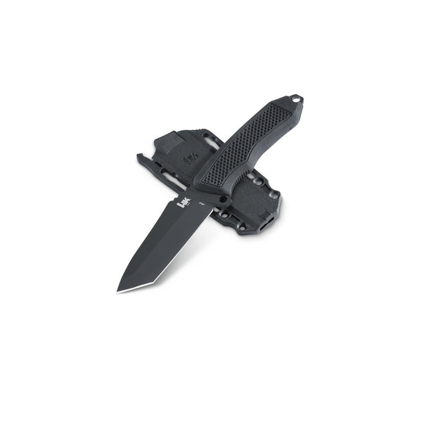 Benchmade HK Dispatch Black Knife with Partial Serrated Edge