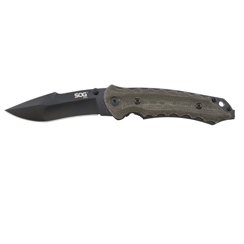 SOG Kiku Black Small Folding Knife 3.5 Inch Blade