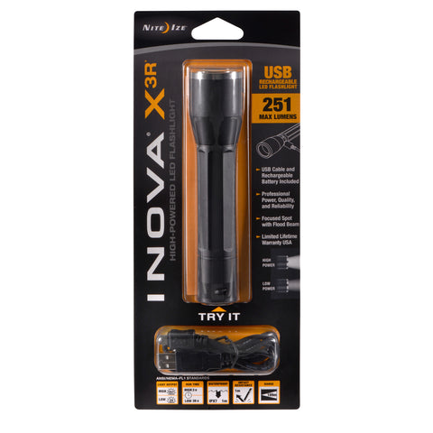 Inova X3R Flashlight USB Rechargeable