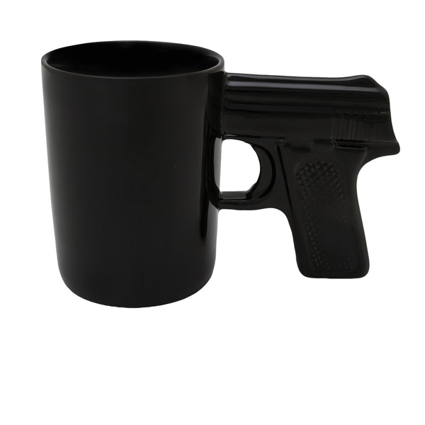 AGS Brand Gun Mugs  2-Pack - Black