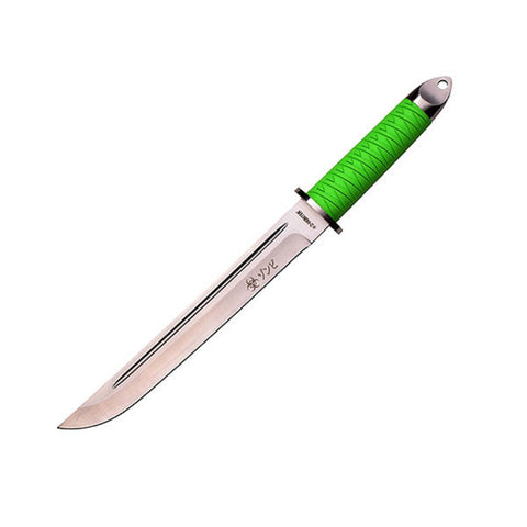 Z-Hunter Fixed Blade Knife 11" Blade-Green Ribbon Handle