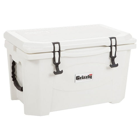 Grizzly 40 White/White- 40 Quart Cooler
