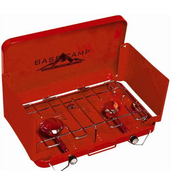 Base Camp by Mr. Heater Two Burner Stove Red