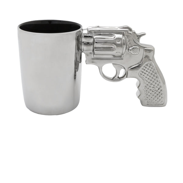 AGS Brand Revolver Mugs 2-Pack - Chrome