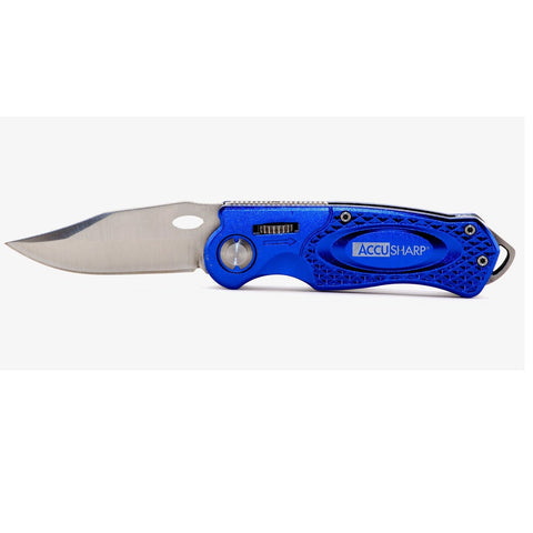 AccuSharp Folding Sport Knife - Blue