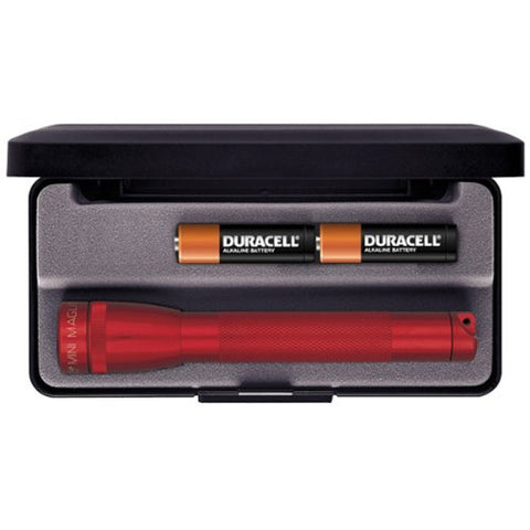 Maglite Presentation Box 2 Cell Mini Maglite Flashlight, Red