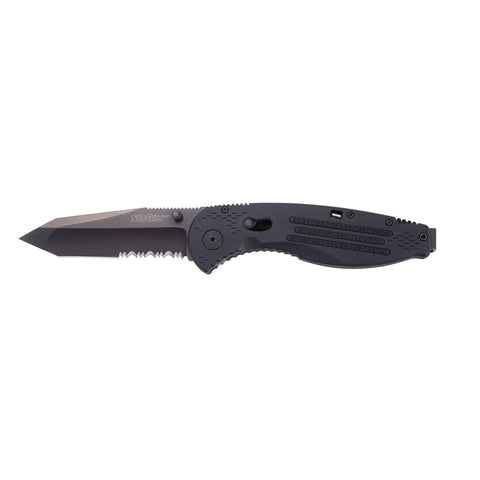 SOG Aegis Mini Black TiNi Folding Knife Tanto PS AE24-CP