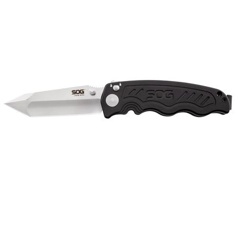 SOG Zoom Mini-Tanto Black TiNi Folding Knife 3.15in Blade