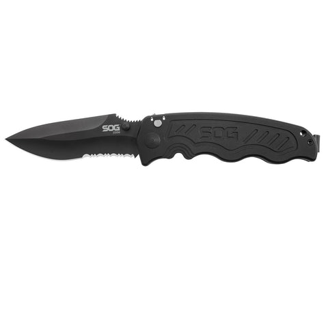 SOG Zoom Mini-Tanto Satin Folding Knife 3.15in Blade