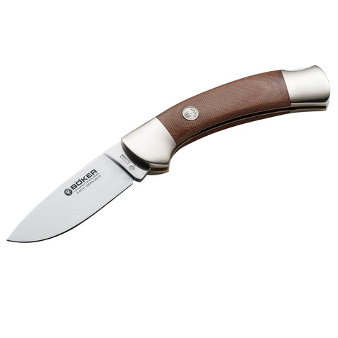 Boker 3000 Brown Canvas Folding 3 3/8" Blade-7 7/8" Overall