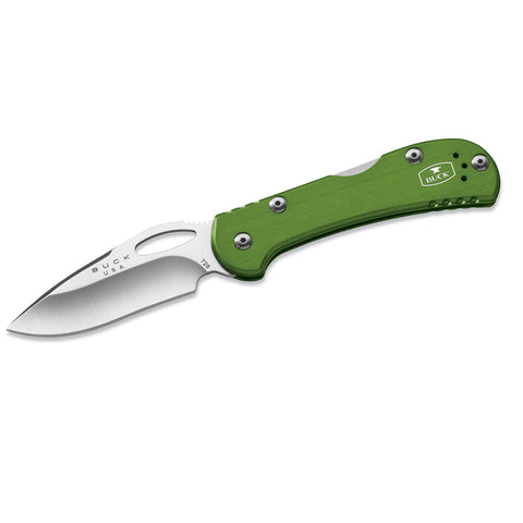 Buck Knives Mini Spitfire Green Folder Knife - 0726GRSB