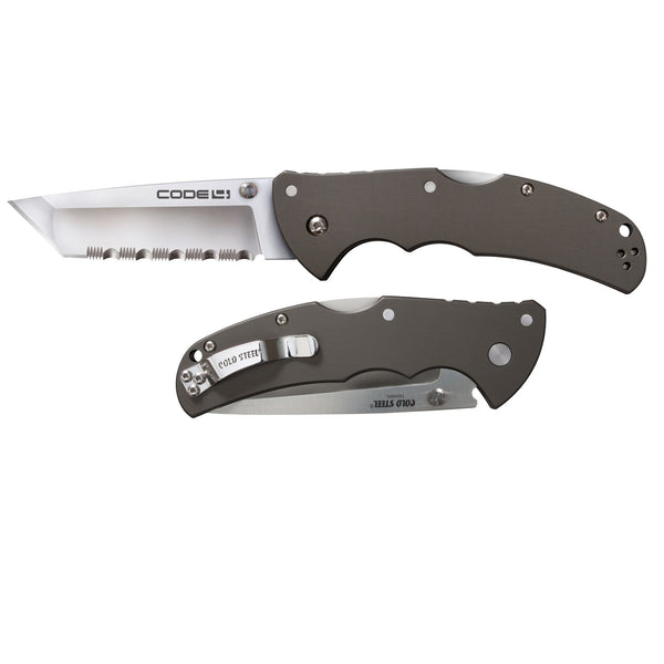 Cold Steel Code 4 Tanto Point Full Serrated 3.5in Folding
