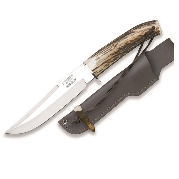 Joker Knives De Monte Fixed Stag Horn Knife 6.24"Blade