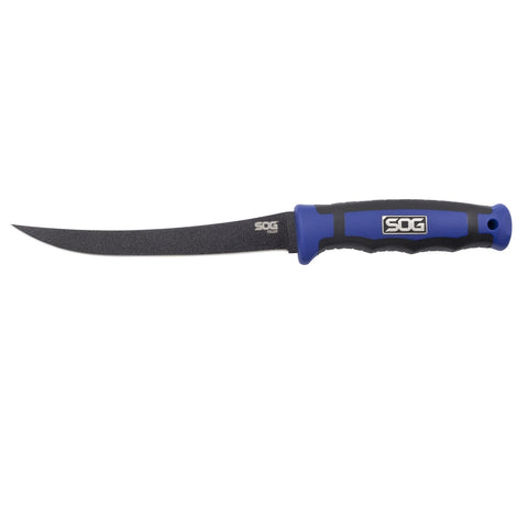 SOG Fillet Knife (6-inch)- Black Non-Stick 6in Blade