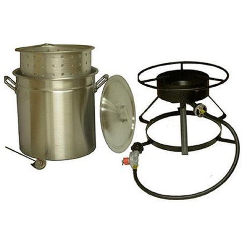 King Kooker #5012-50 Qt. Aluminum Pot & Cooker Pkg
