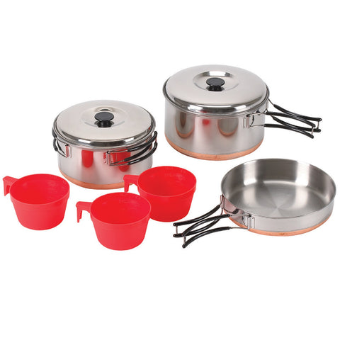 Stansport Stainless Steel Cook Set - 5 Piece