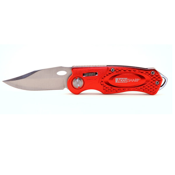 AccuSharp Folding Sport Knife - Red