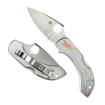 Spyderco Dragonfly Stainless Steel Tattoo Plainedge
