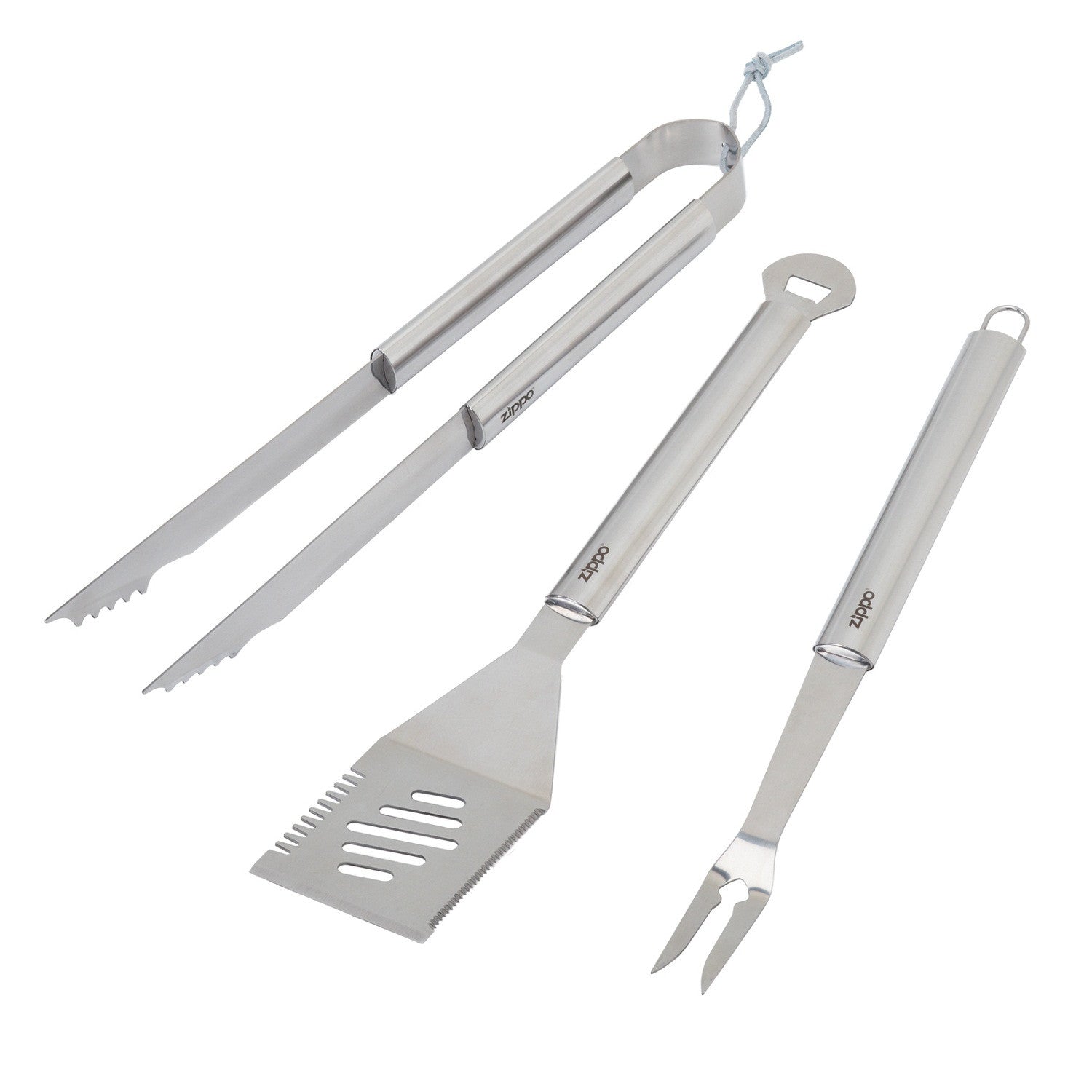 3pc Barbecue Tool Set Stainless Steel Bbq Grilling Accessories Set