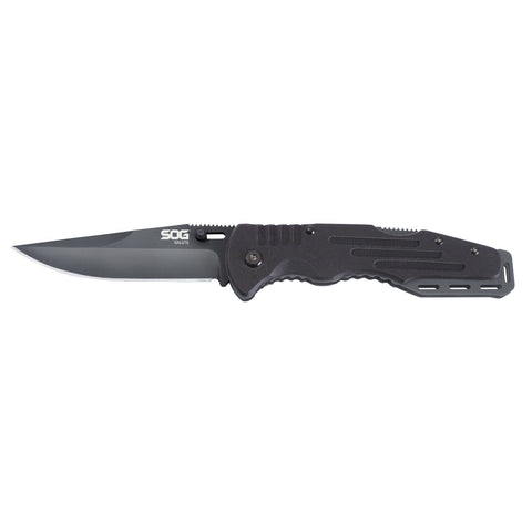 SOG Salute Black Folding Knife FF11-CP