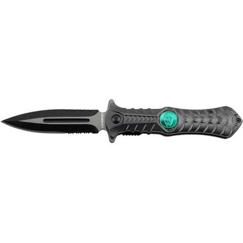 Z-Hunter Assisted Opening Knife ZB-004GY 4.5in Closed