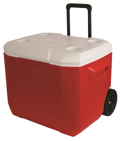 Coleman 60 Quart Wheeled Red/Wht Personal Cooler 3000001998